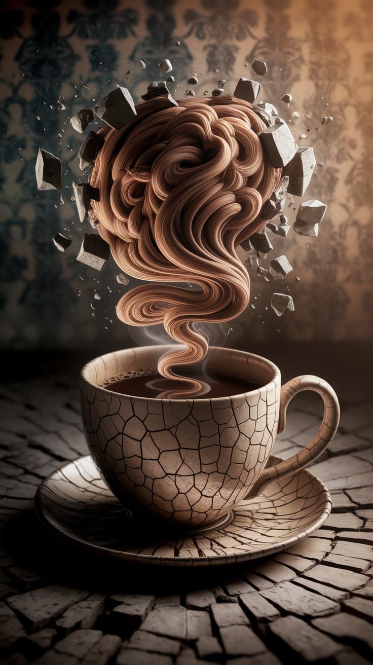 My coffee is a portrait of…