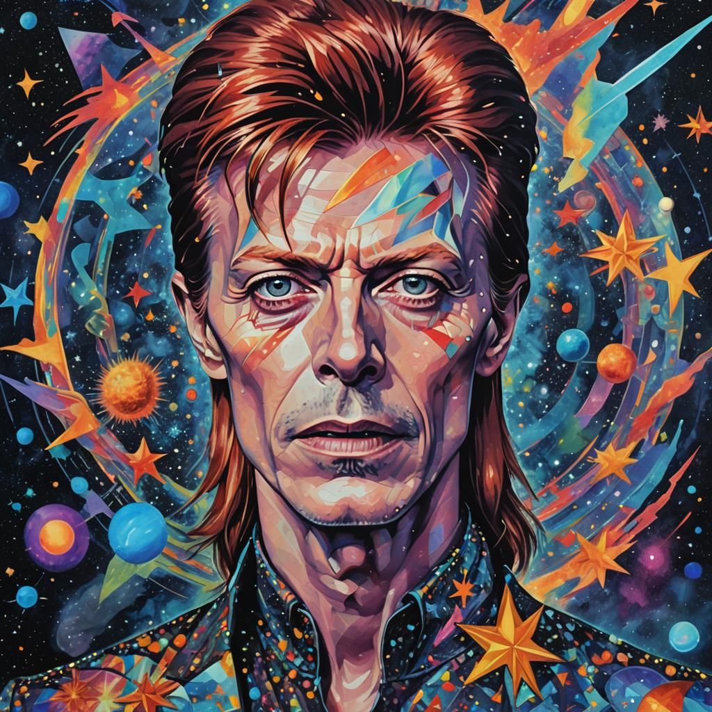 David Bowie - AI Generated Artwork - NightCafe Creator