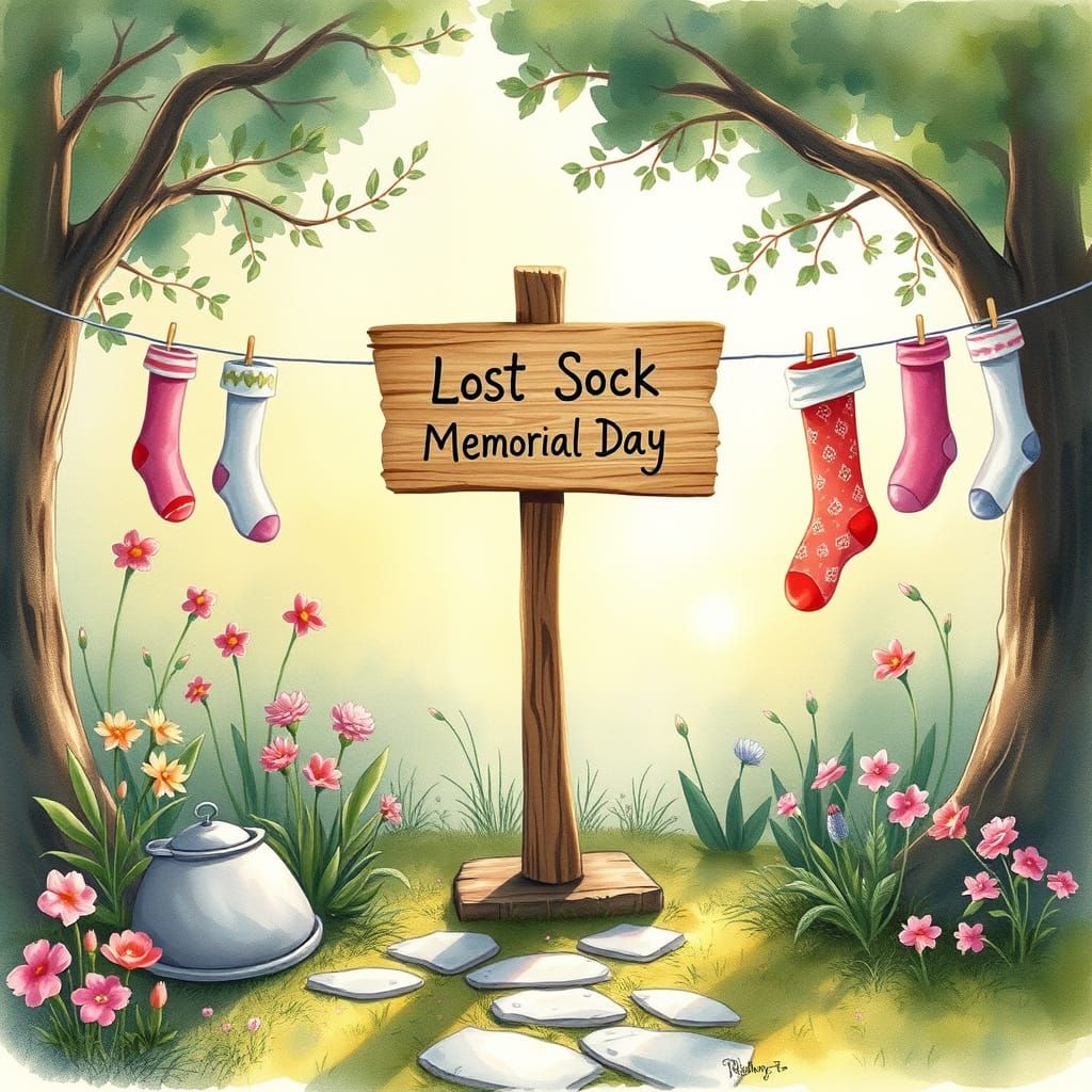 Lost Sock Memorial Day  by @05r