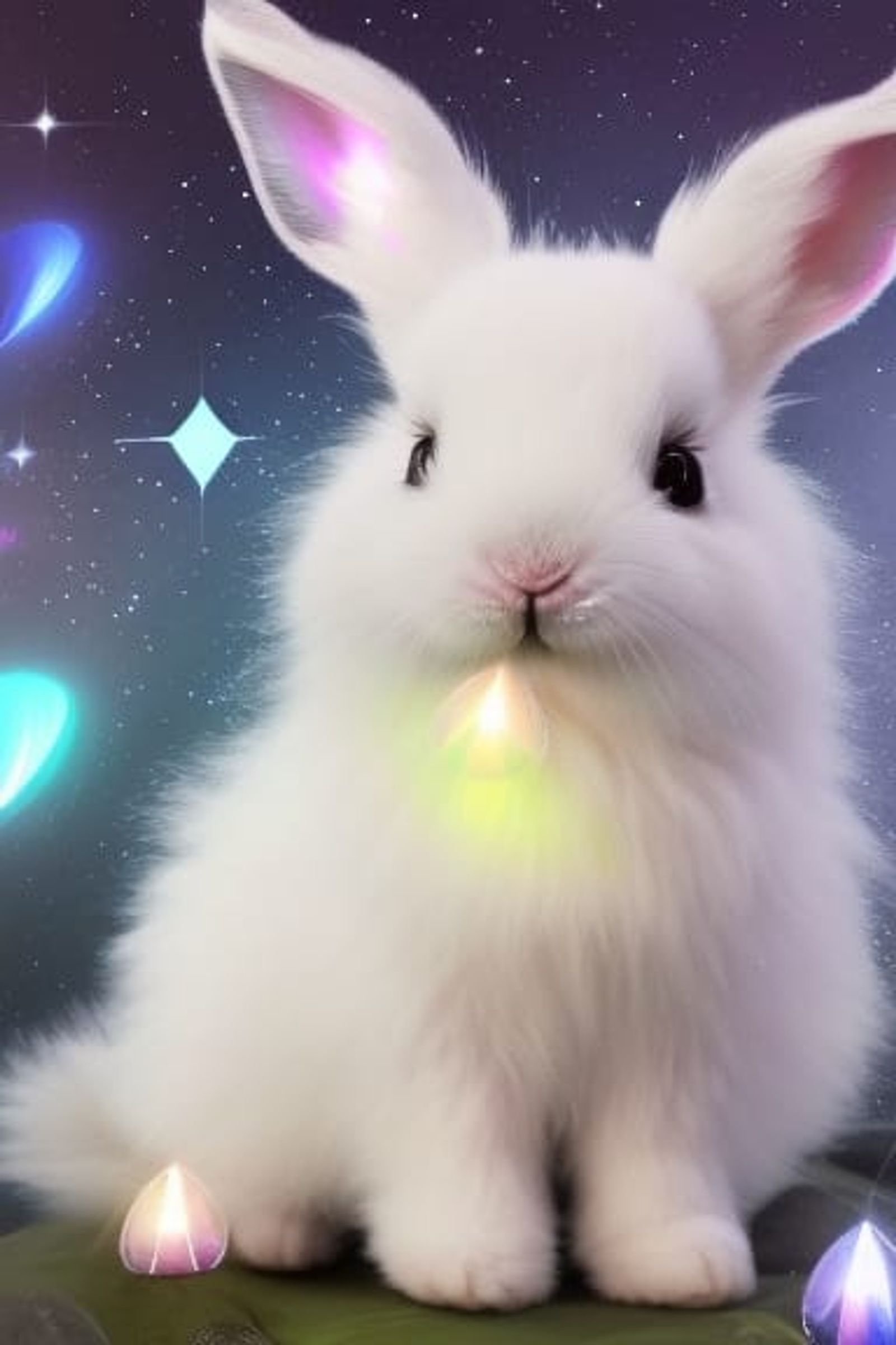 adorable fluffy baby bunnies