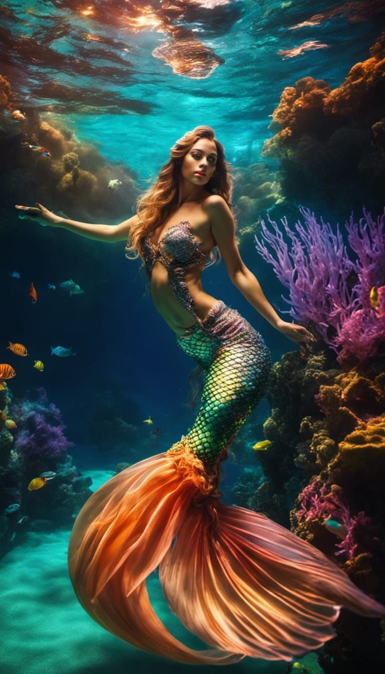 Mermaid dancing photoshoot 🧜‍♀️📸  by @Gusathom