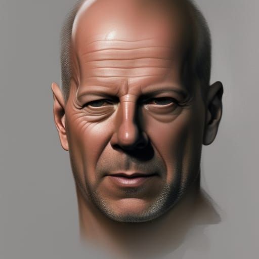 Bruce Willis Head and shoulders portrait, 8k resolution concept art ...