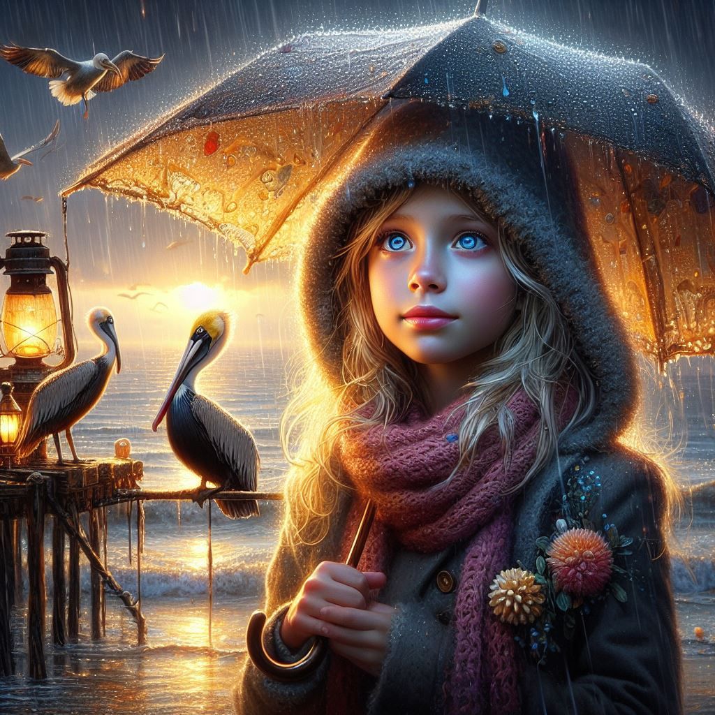 A Rainy Day at the Beach