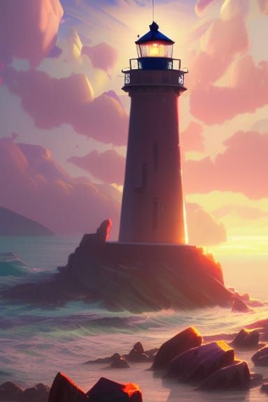 Sunrise Lighthouses  by @Question42