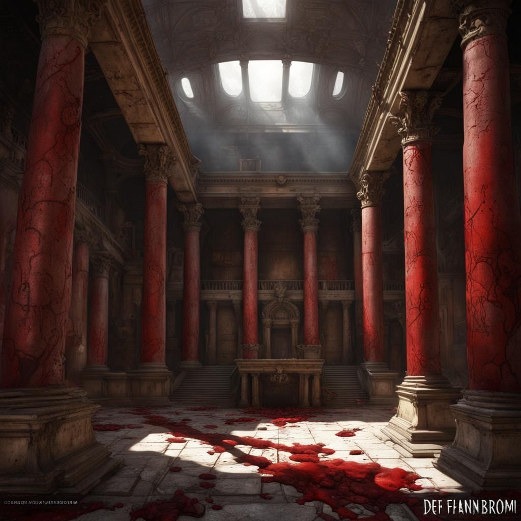 Redwater City Ruins AI Generated Artwork NightCafe Creator