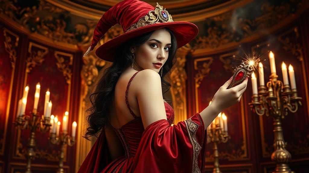 Baroque witches were much more colourful