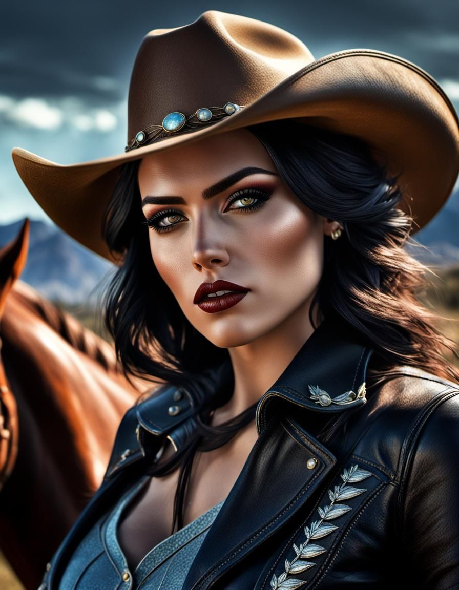 Beautiful cowgirl - AI Generated Artwork - NightCafe Creator