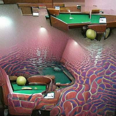 The eroded poolrooms - AI Generated Artwork - NightCafe Creator