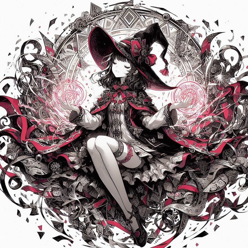 Sorceress having a rest