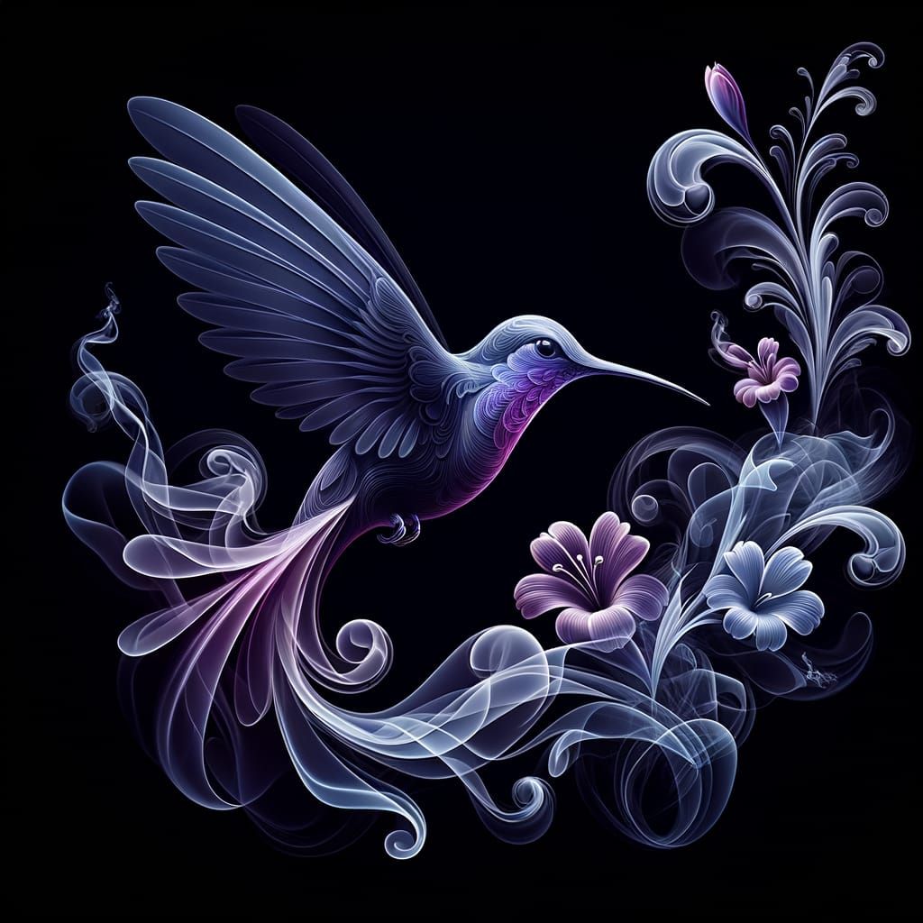 Hummingbird  by @Shywolf