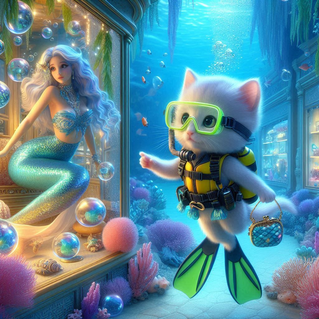 Underwater shopping