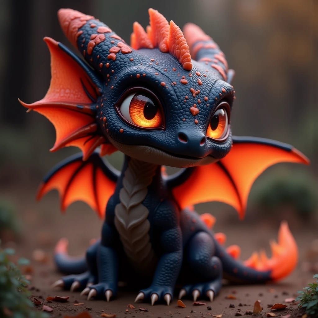 Cute baby dragon