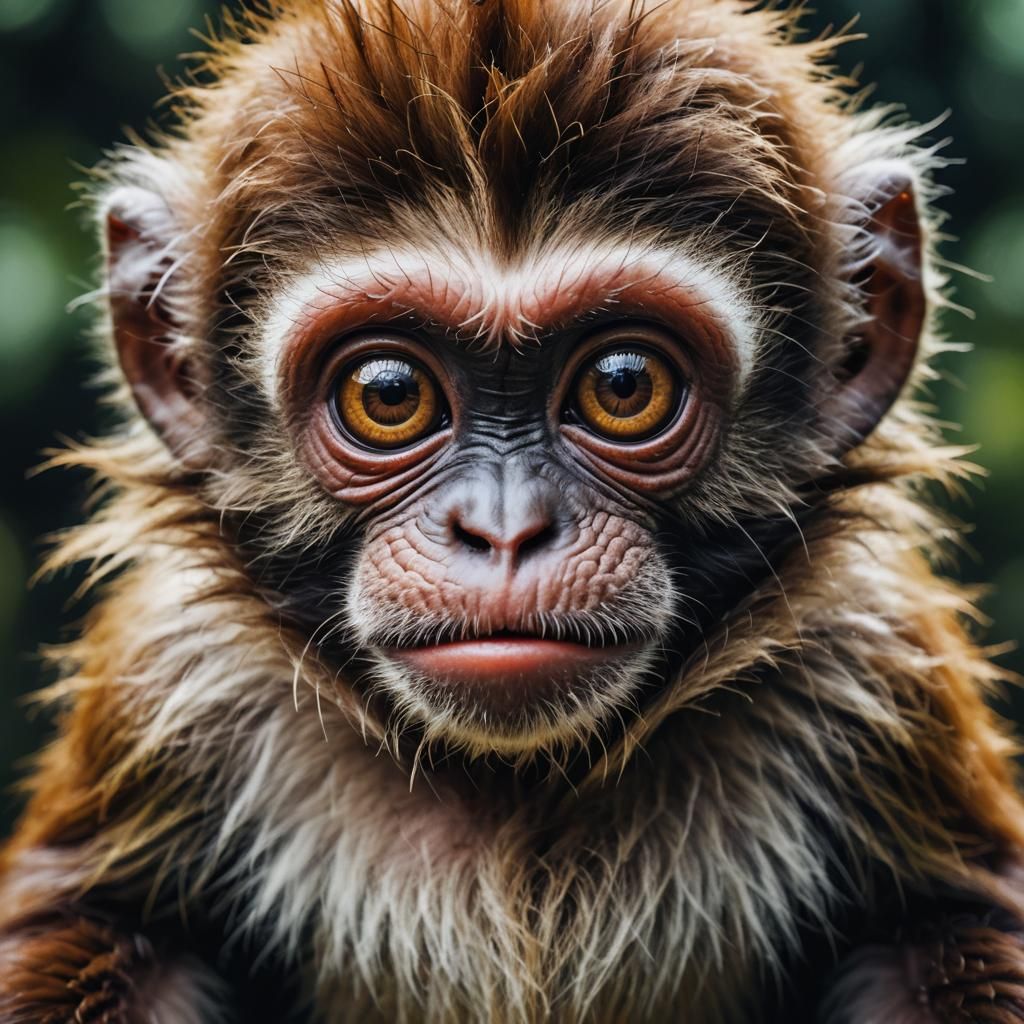 Baby Chimp - AI Generated Artwork - NightCafe Creator