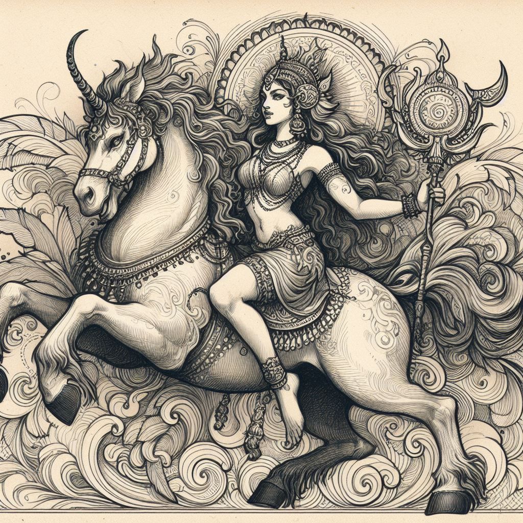 D3 Horse Riding Deity