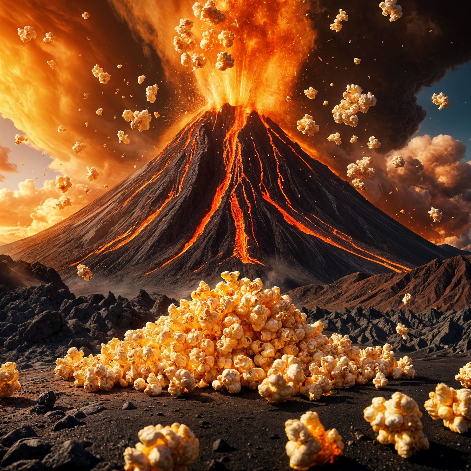 Extra large popcorn  by @Soynuts