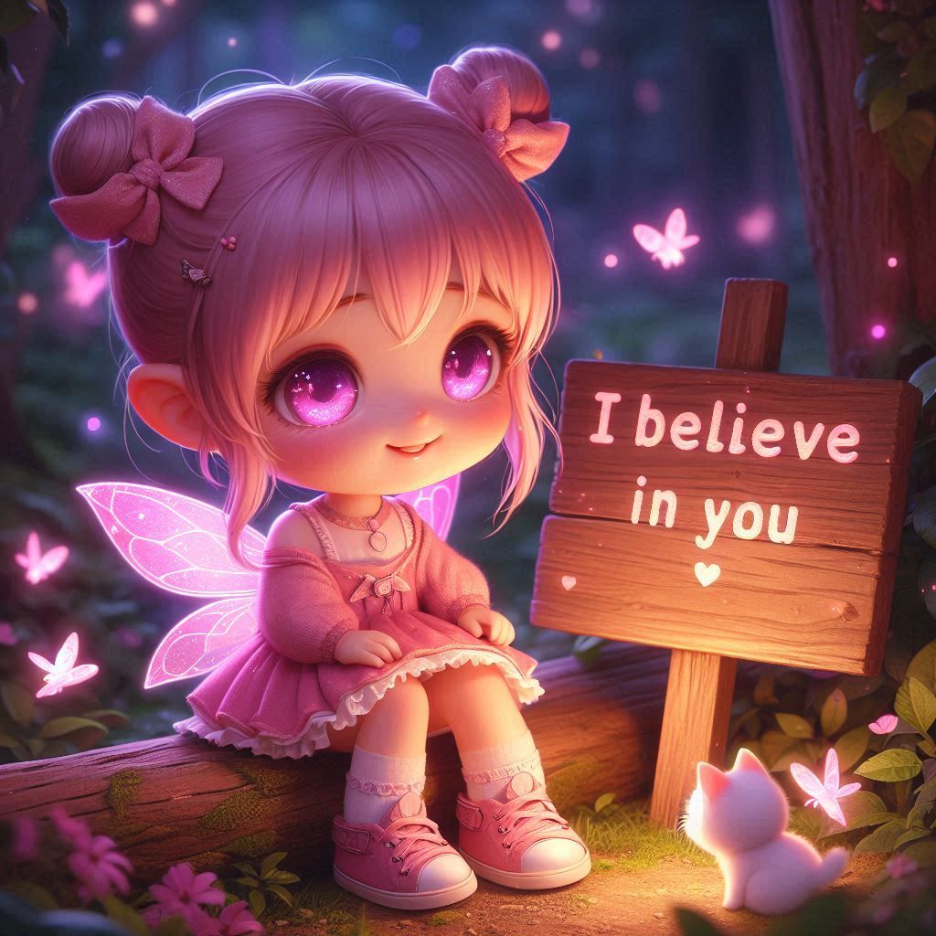 I'm a cutie patootie! STAY POSITIVE CHIBI FAIRY 57