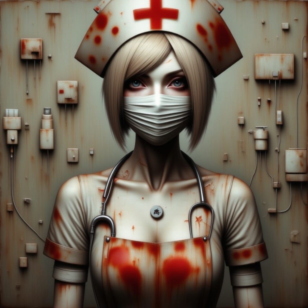 my lovely raw nurse Silent 
 <lora:Silent:1.0> 