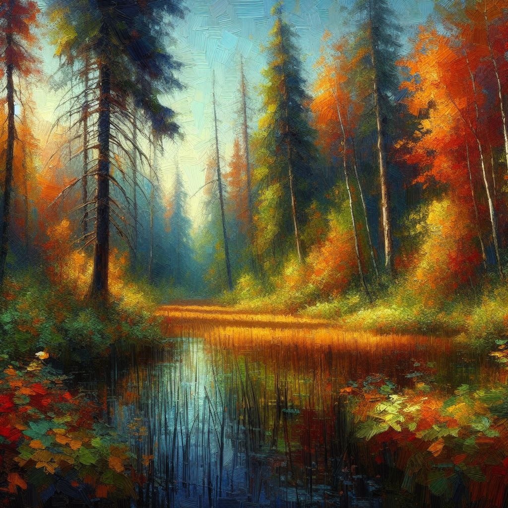 Impasto Marsh Impressionism  by @Lonthany