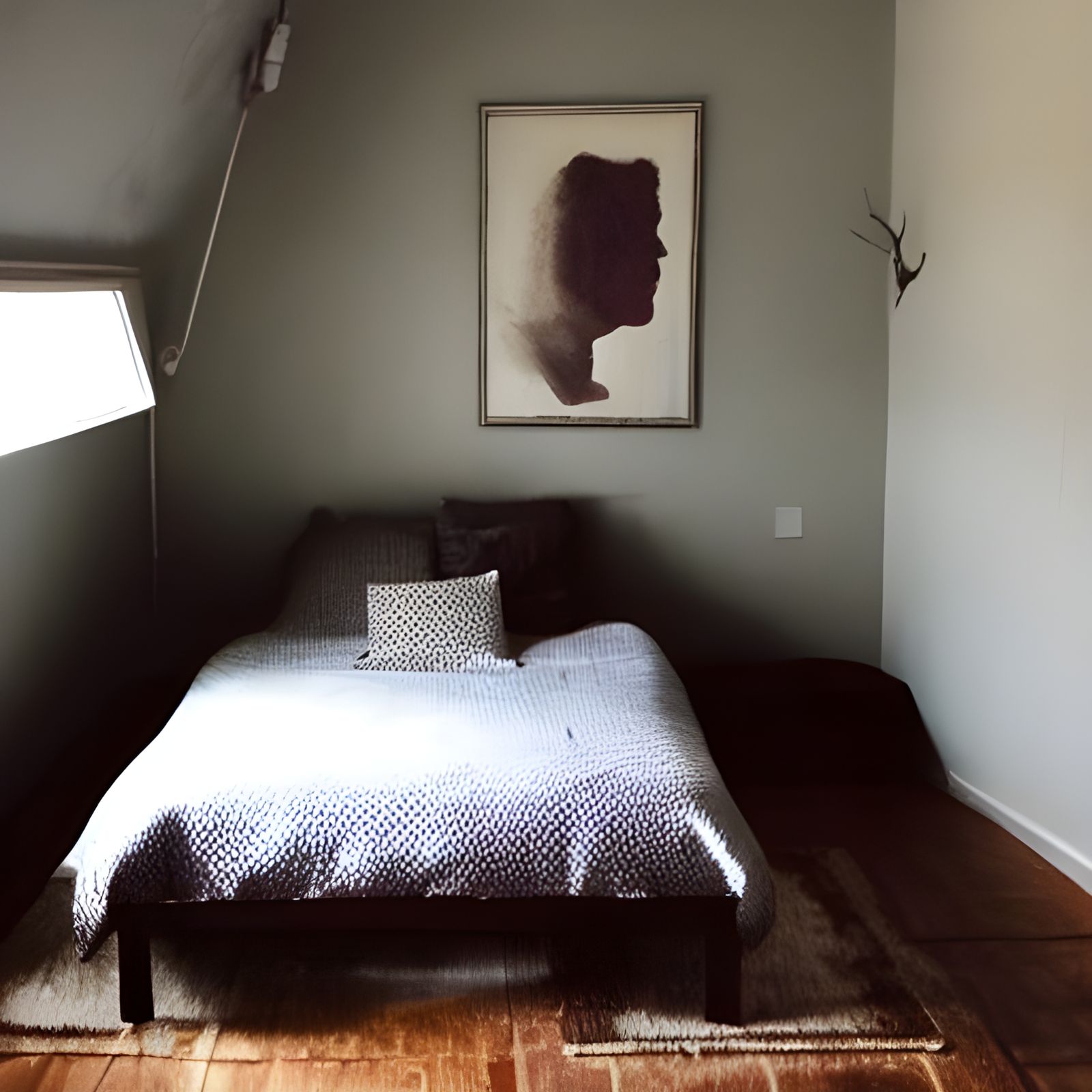 eerie liminal space bedroom