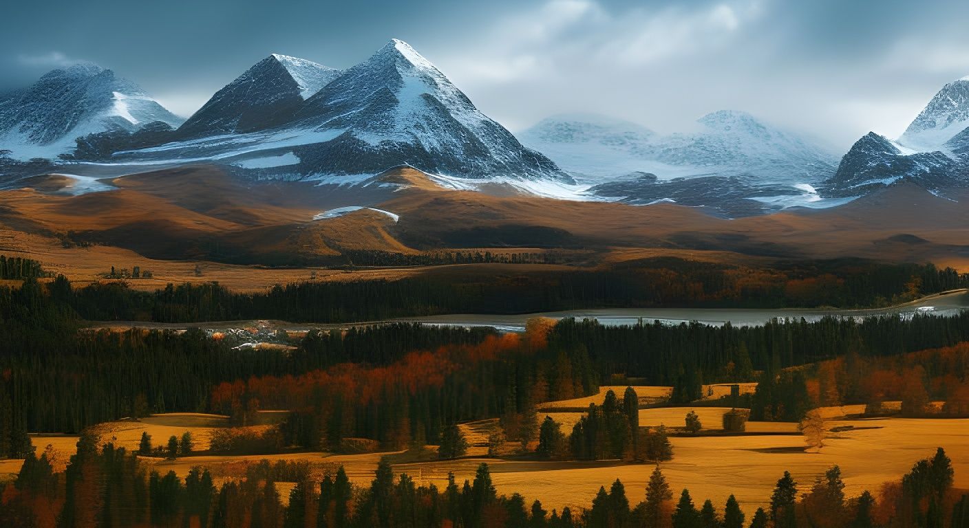 distant mountains