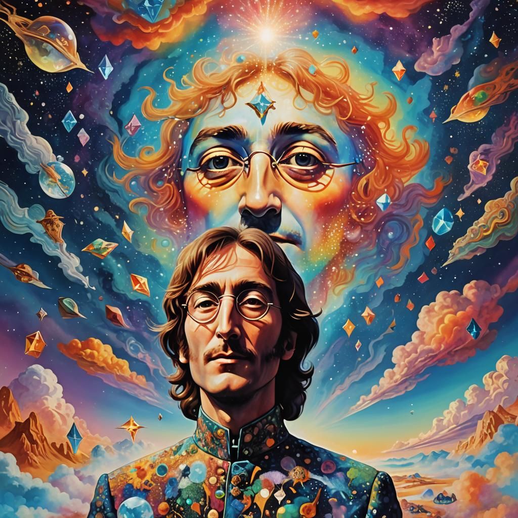 John Lennon and Lucy in the sky with diamonds