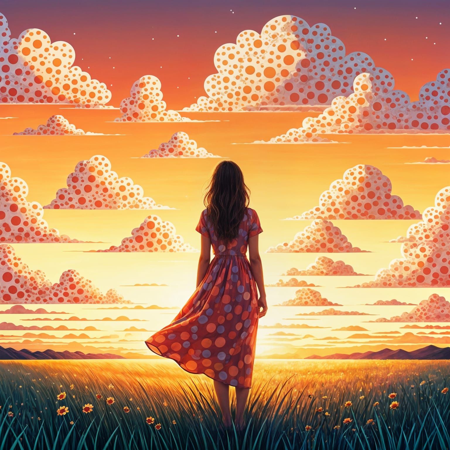 Polka dots  by @Arisiin