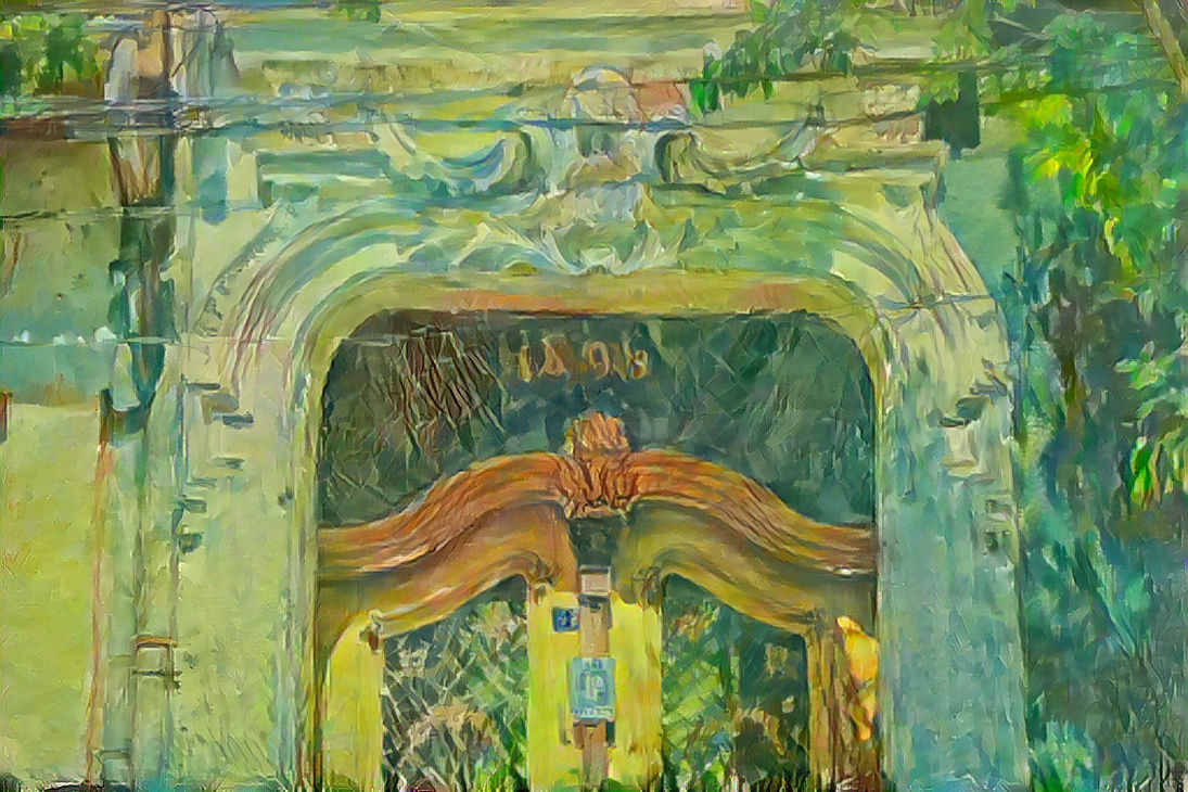 Old Gate with Angel above