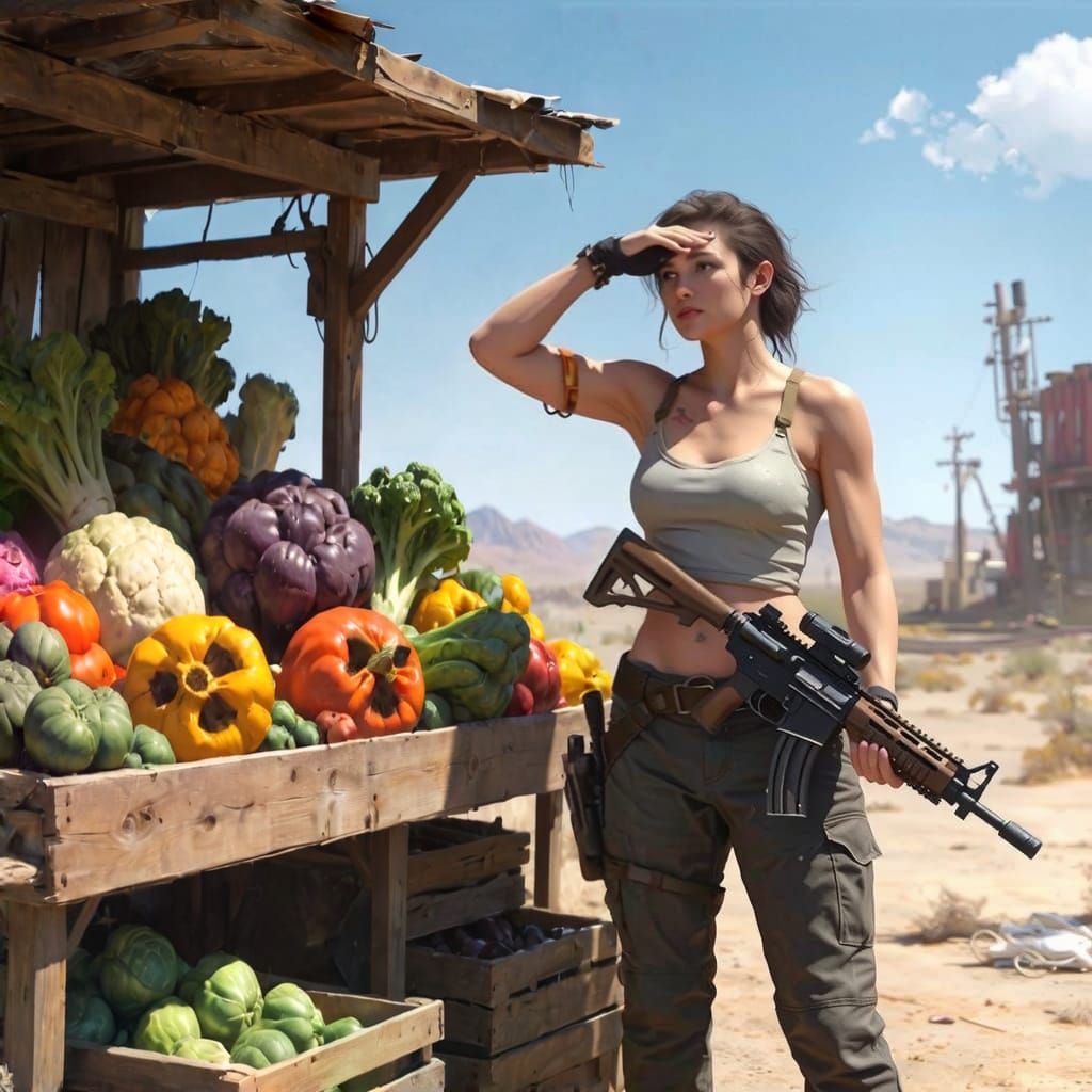 Vegetables after the bombs fell