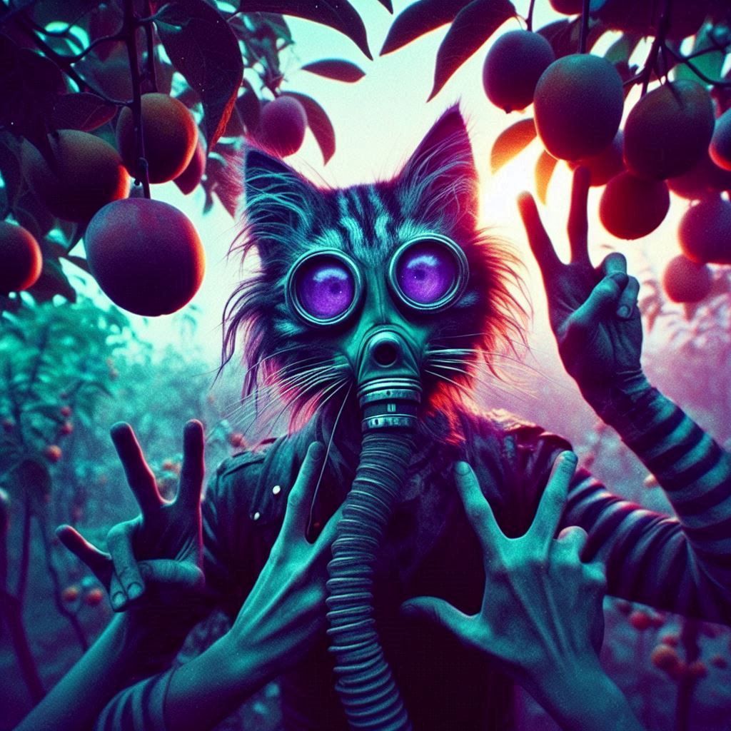 arm-fist cat coat conk