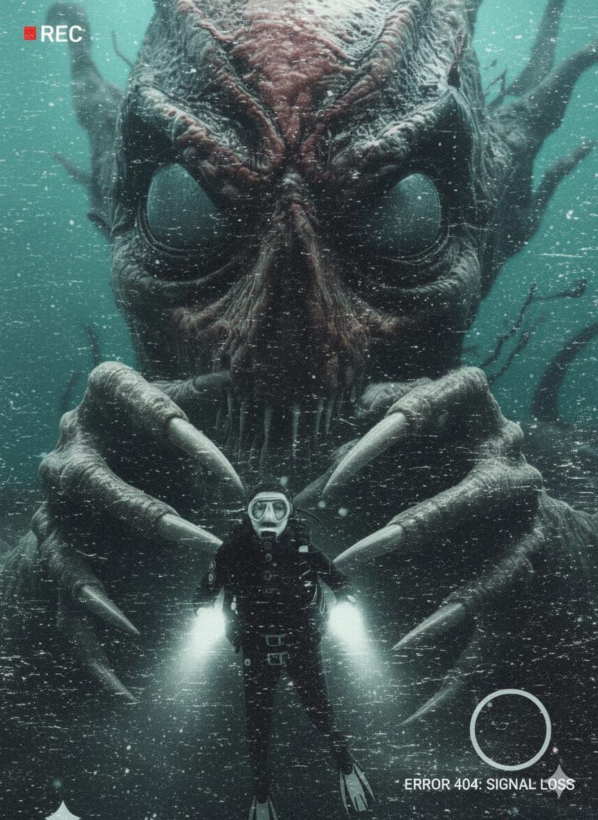 Terrifying found footage REC style horror signal loss image ...