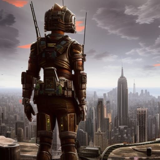Armored scout reaches the next abandoned city