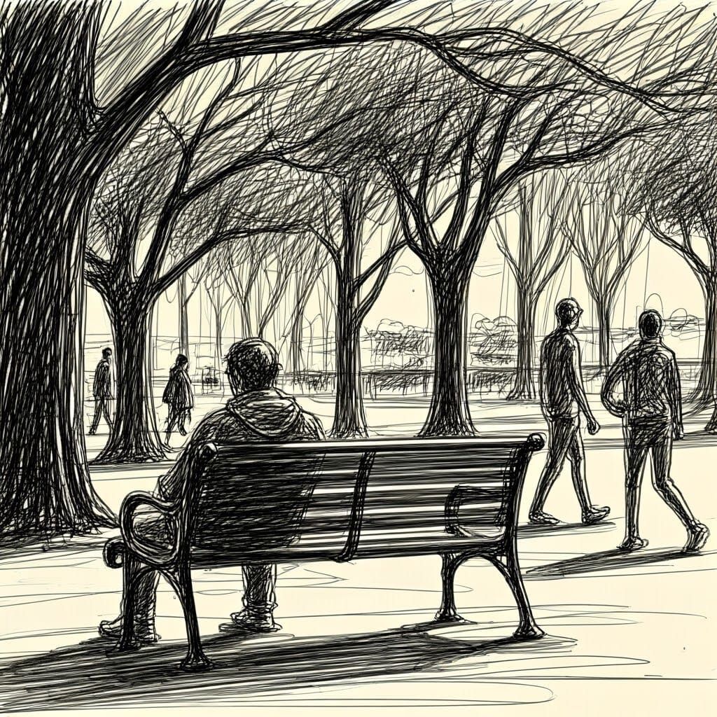 A doodle of a park  by @Ionafey