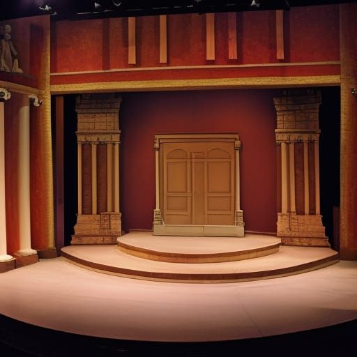 Theatre Stage for the play Julius Caesar
