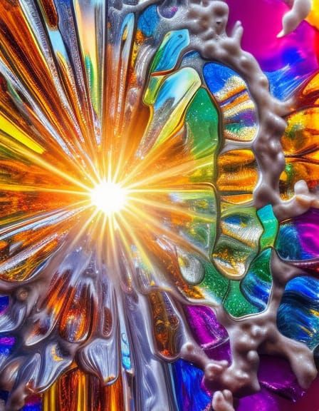 The sun in crystal 