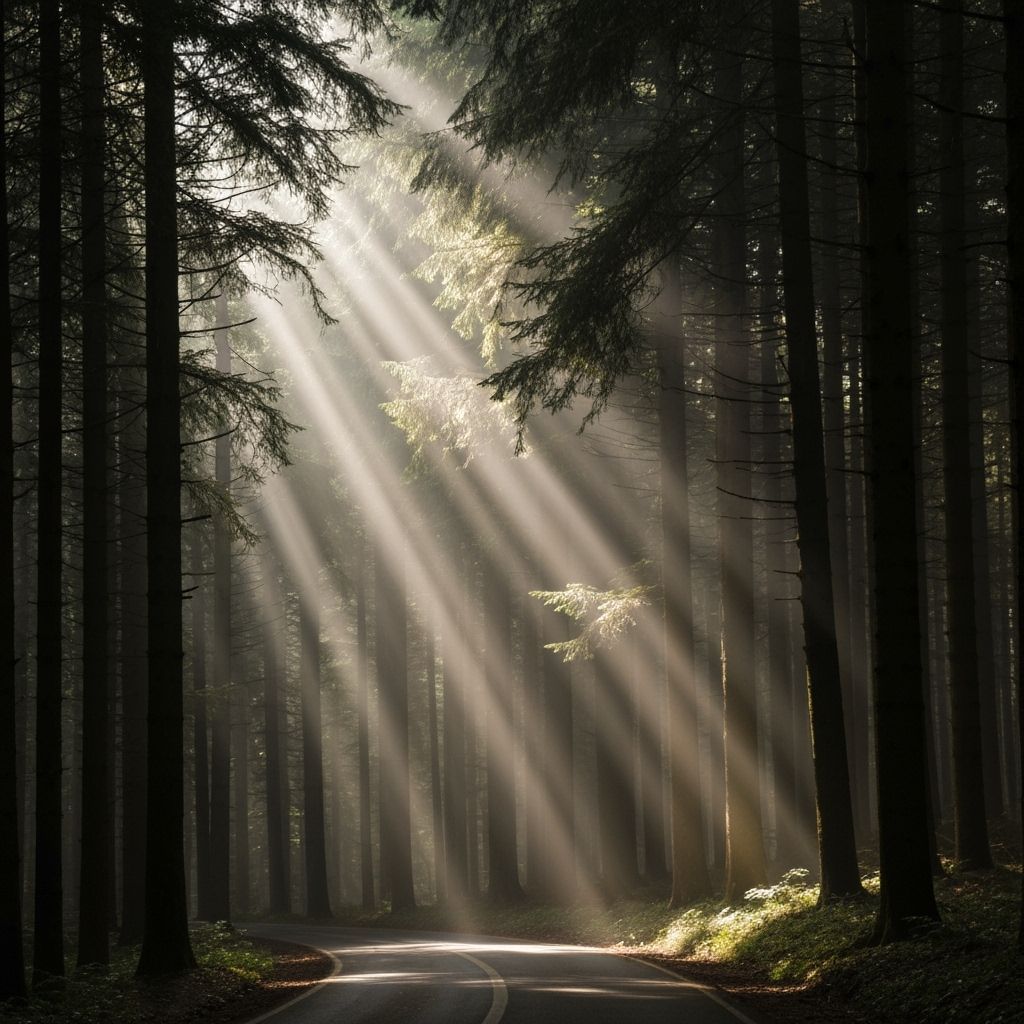  "Where light breaks the silence of the dark."  by @Tamana Harin