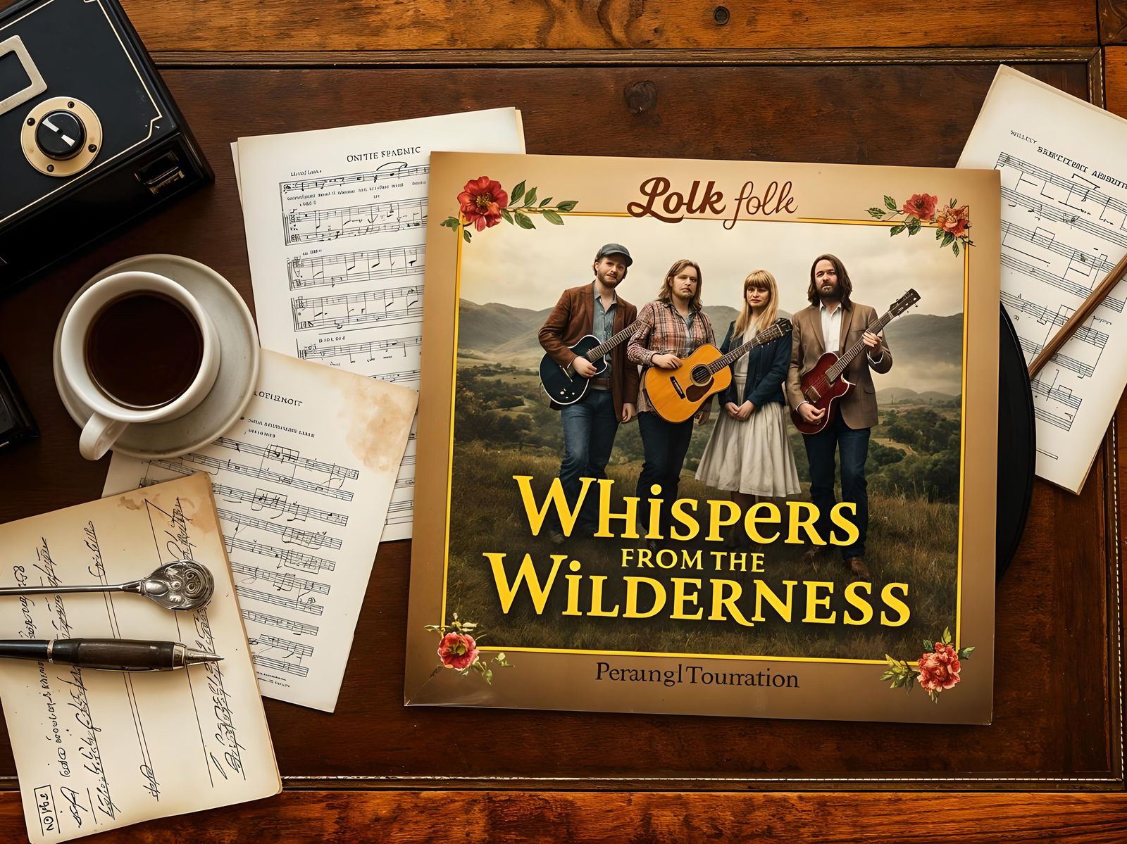 Folk LP cover sleeve  by @dma