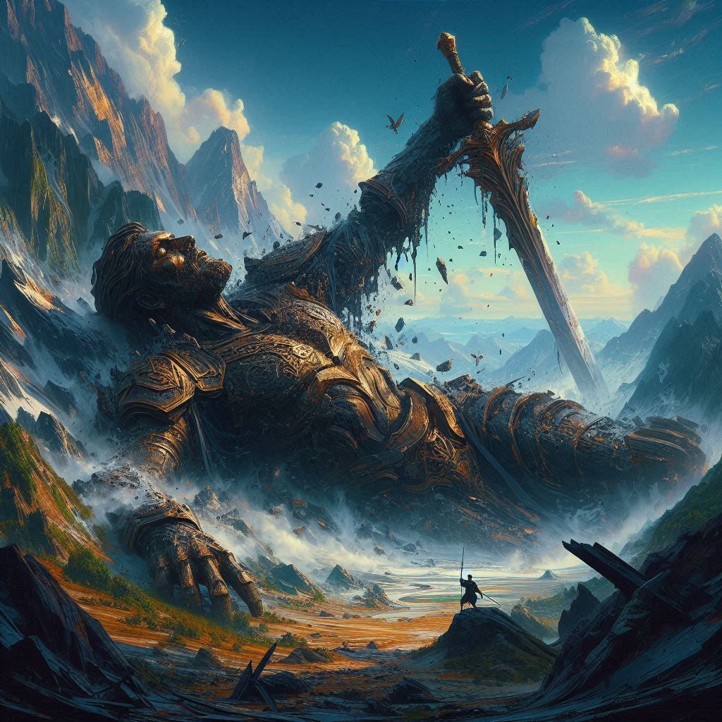 Fall of a warrior god