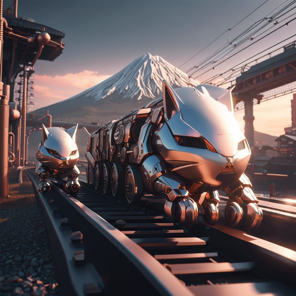 Cat train  by @MR_CAT