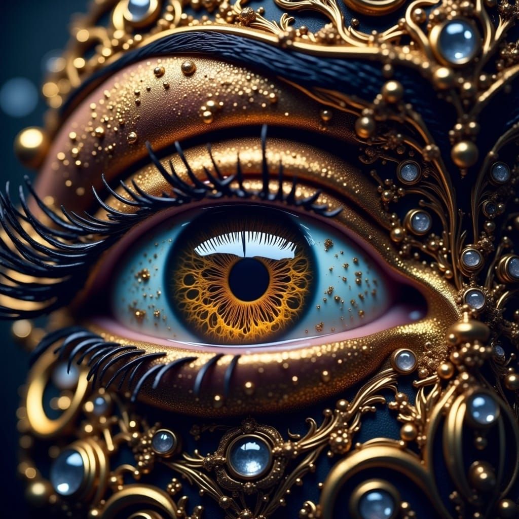  <lora:Extreme Eyes Flux:1.0> magically delicious