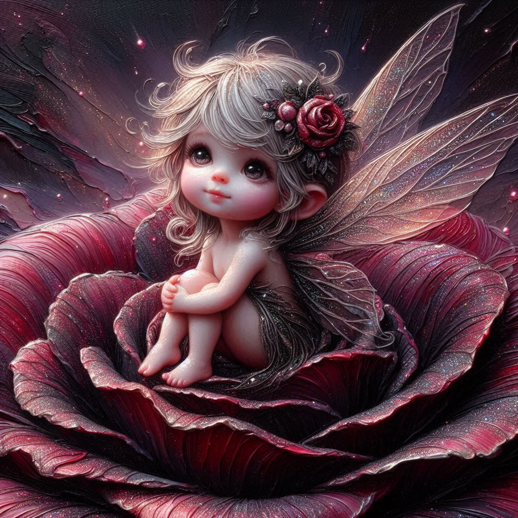 A cute and adorable little fairy