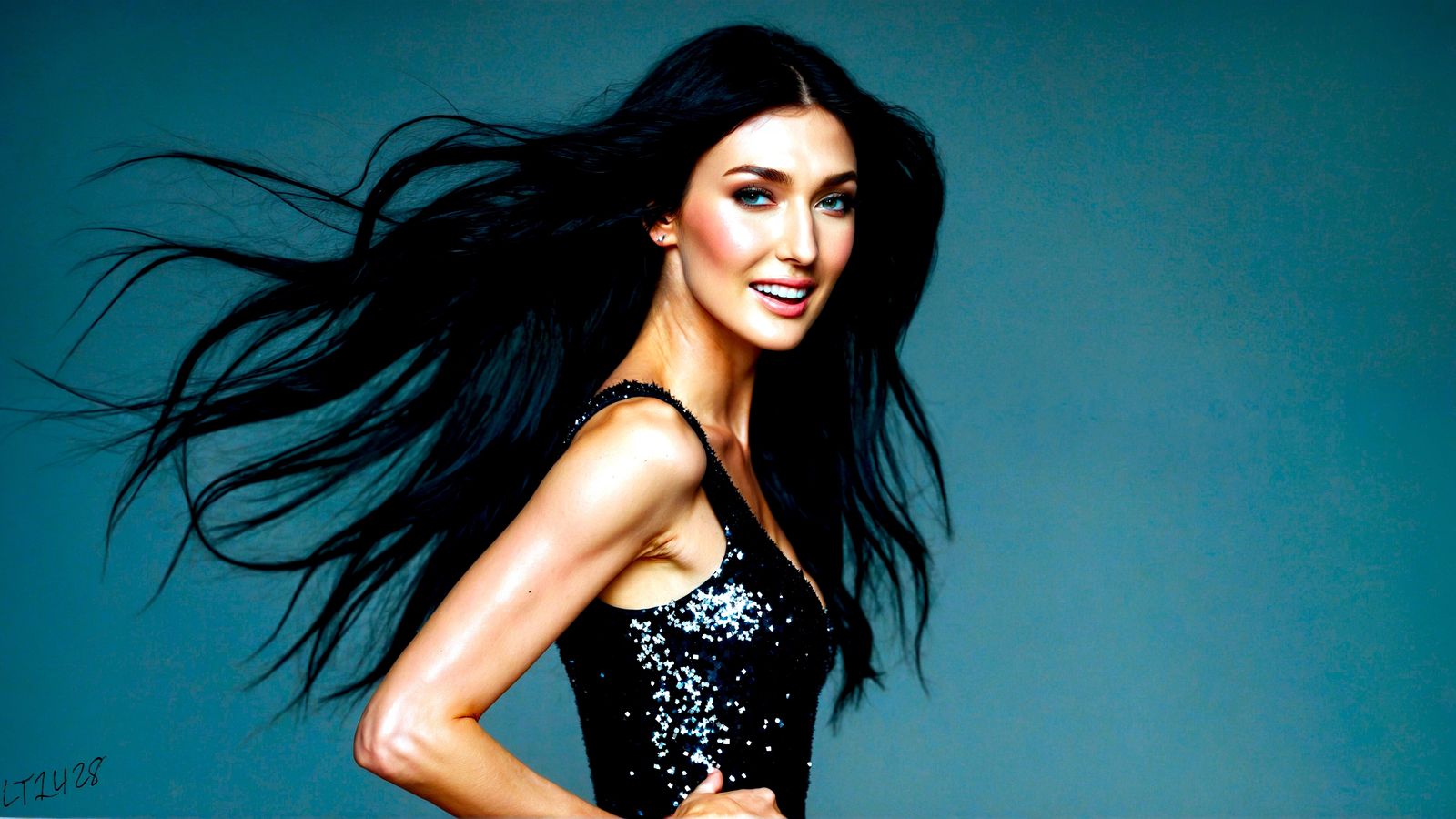 Maxine Kemp - Glitter in the air series.