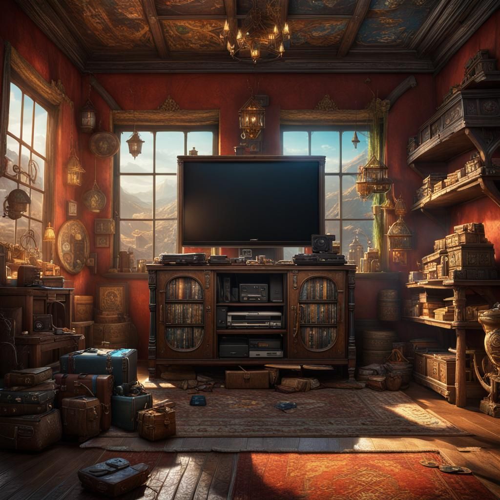 Video Game Room with Retro Consoles