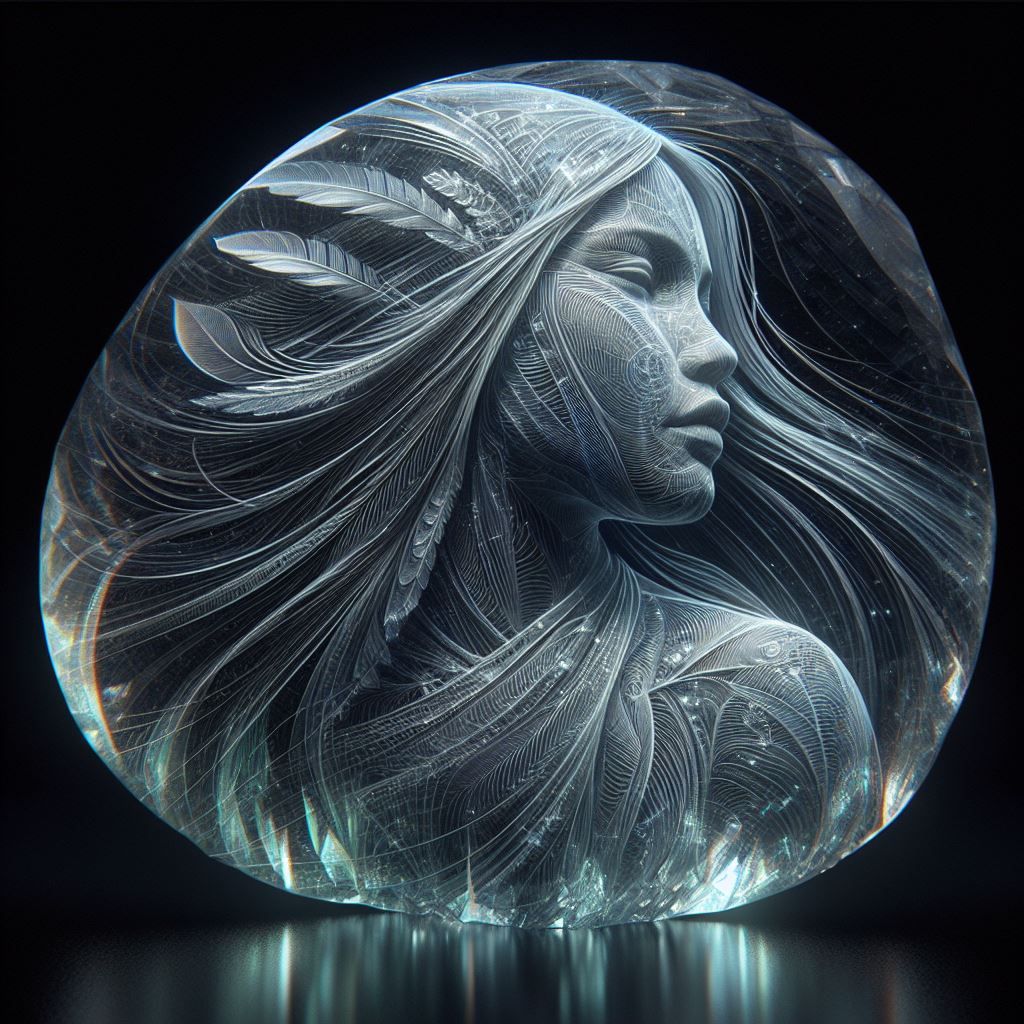 Translucent crystalline stone (version 2)