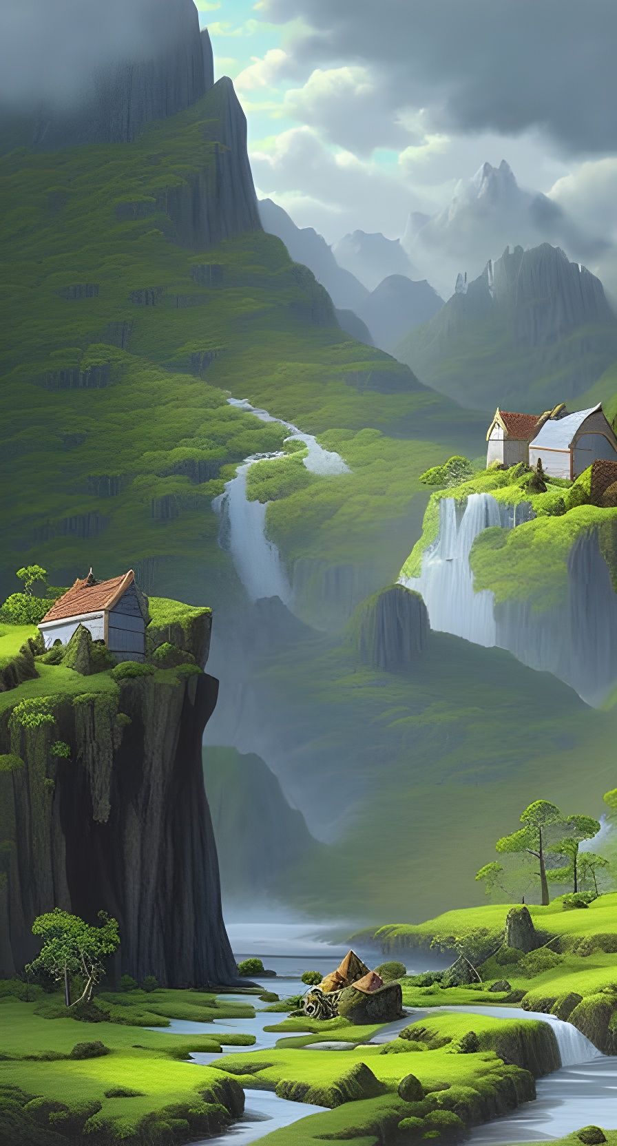 The Highlands of Valhalla AI Generated Artwork NightCafe Creator