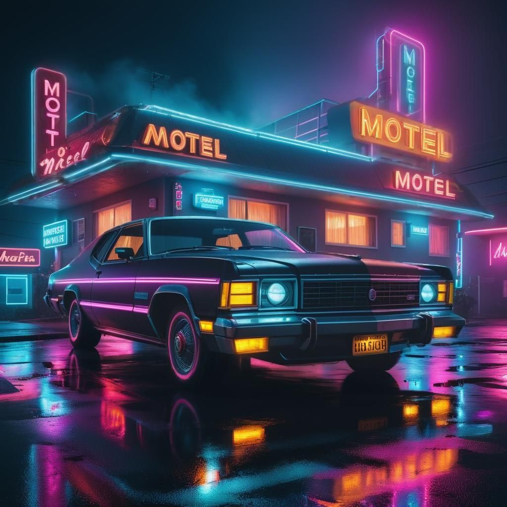Neon Dreams: Where Retro Meets Synthwave