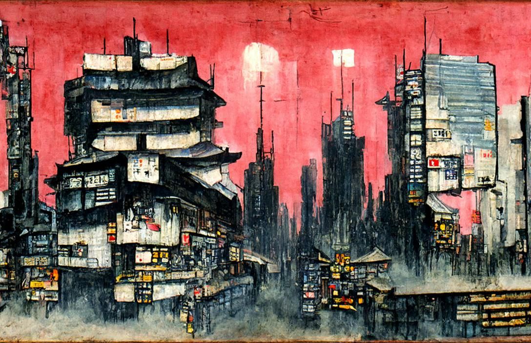 Cyberpunk painting deals