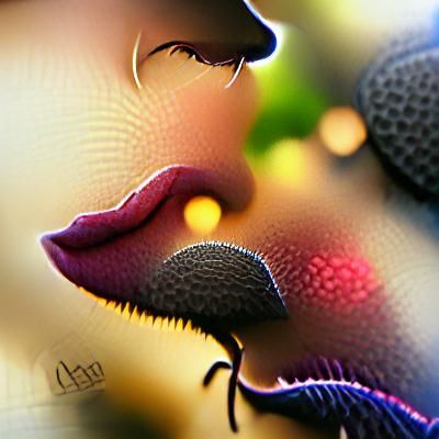 silhouette Beautiful lips