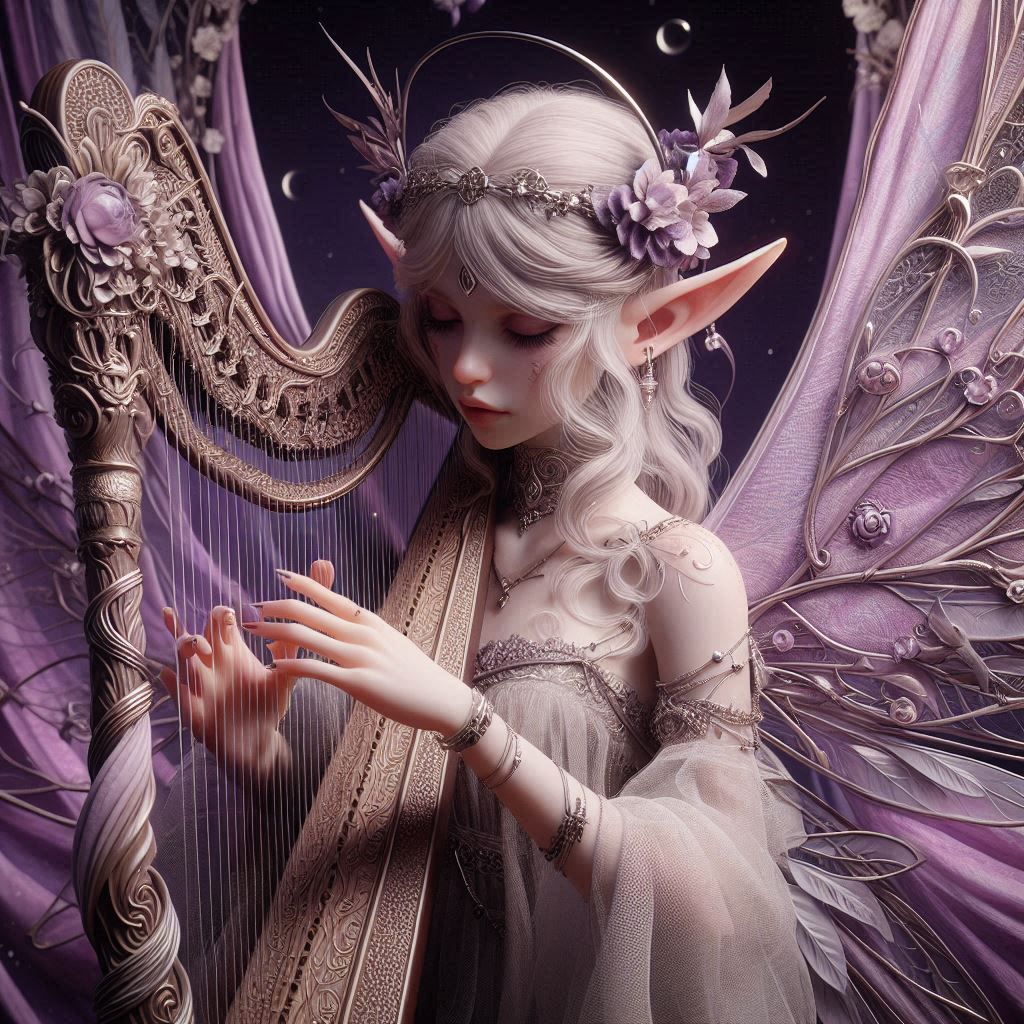 Elf Harpist
