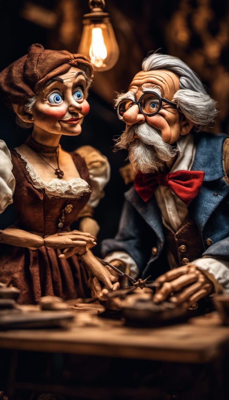 Geppetto And His Puppet Wife   by @Huckleberry72 
