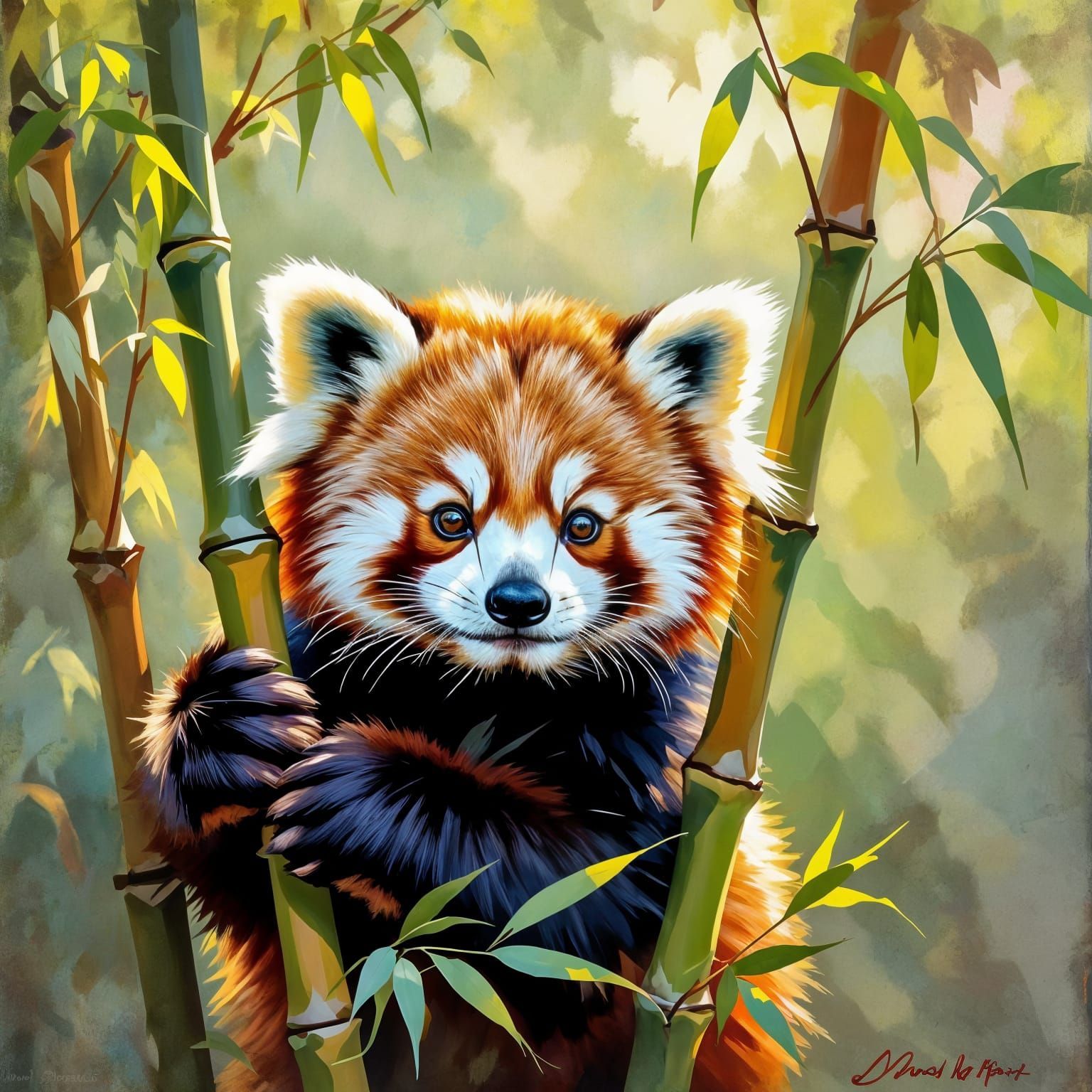 Red panda 3  by @Queen274